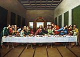 Leonardo Da Vinci Famous Paintings - original picture of the last supper
